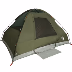 vidaXL Family Tent Dome 6-Person Outdoor Lightweight Camping Tent Waterproof - olive green, 4-person - Additional view 7