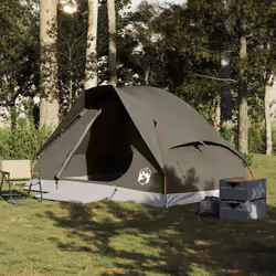 vidaXL Family Tent Dome 6-Person Outdoor Lightweight Camping Tent Waterproof - brown, 4-person - Additional view 2