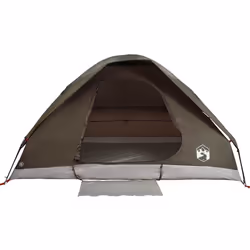 vidaXL Family Tent Dome 6-Person Outdoor Lightweight Camping Tent Waterproof - brown, 4-person - Additional view 5