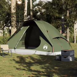 vidaXL Family Tent Dome 6-Person Outdoor Lightweight Camping Tent Waterproof - olive green, 6-person - Additional view 2