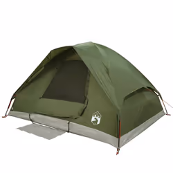 vidaXL Family Tent Dome 6-Person Outdoor Lightweight Camping Tent Waterproof - olive green, 6-person - Additional view 4