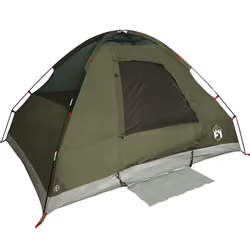 vidaXL Family Tent Dome 6-Person Outdoor Lightweight Camping Tent Waterproof - olive green, 6-person - Additional view 7