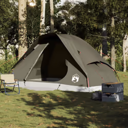 vidaXL Family Tent Dome 6-Person Outdoor Lightweight Camping Tent Waterproof - brown, 6-person - Additional view 2