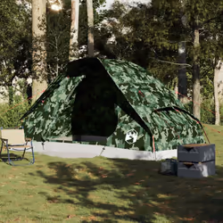 vidaXL Family Tent Dome 6-Person Outdoor Lightweight Camping Tent Waterproof - camouflage, 6-person - Additional view 2