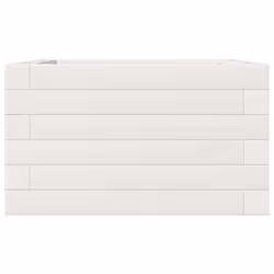 vidaXL Garden Planter Outdoor Flower Pot Planter Pot White Solid Wood Pine - Additional view 4