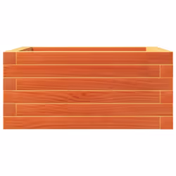 vidaXL Garden Planter Outdoor Flower Pot Planter Pot Wax Brown Solid Wood Pine - Additional view 5