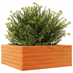 vidaXL Garden Planter Outdoor Flower Pot Planter Pot Wax Brown Solid Wood Pine