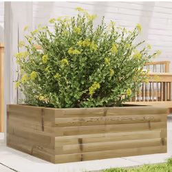 vidaXL Garden Planter Outdoor Flower Pot Planter Pot Impregnated Wood Pine