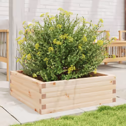vidaXL Garden Planter Outdoor Flower Pot Patio Planter Pot Solid Wood Pine - Additional view 2