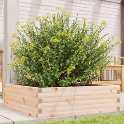 vidaXL Garden Planter 80x80x23 cm Solid Wood Pine