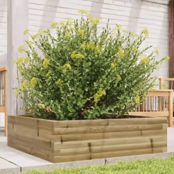 vidaXL Garden Planter 80x80x23 cm Impregnated Wood Pine