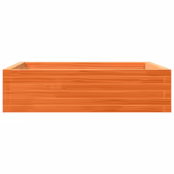 vidaXL Garden Planter Outdoor Flower Pot Planter Pot Wax Brown Solid Wood Pine - wax brown, 90 x 90 x 23 cm - Additional view 4