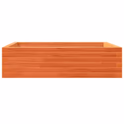 vidaXL Garden Planter Outdoor Flower Pot Planter Pot Wax Brown Solid Wood Pine - wax brown, 90 x 90 x 23 cm - Additional view 5