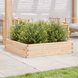vidaXL Garden Planter 100x100x23 cm Solid Wood Pine