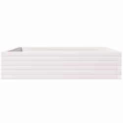 vidaXL Garden Planter White 100x100x23 cm Solid Wood Pine - Additional view 4