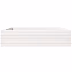 vidaXL Garden Planter White 100x100x23 cm Solid Wood Pine - Additional view 5