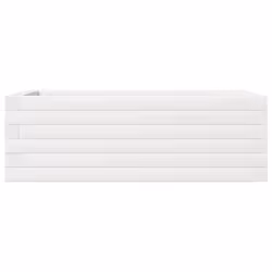 vidaXL Garden Planter Outdoor Flower Pot Planter Pot White Solid Wood Pine - Additional view 4