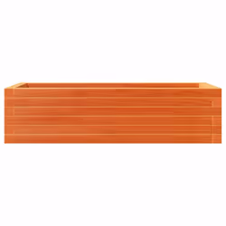 vidaXL Garden Planter Outdoor Flower Pot Planter Pot Wax Brown Solid Wood Pine - wax brown, 90 x 40 x 23 cm - Additional view 4