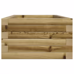 vidaXL Garden Planter Outdoor Flower Pot Planter Pot Wax Brown Solid Wood Pine - natural impregnated, 90 x 40 x 23 cm - Additional view 5