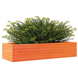 vidaXL Garden Planter Wax Brown 110x40x23 cm Solid Wood Pine