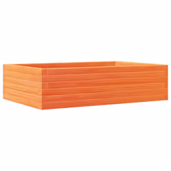 vidaXL Garden Planter Outdoor Flower Pot Planter Pot Wax Brown Solid Wood Pine - wax brown, 90 x 60 x 23 cm - Additional view 6