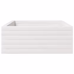 vidaXL Garden Planter White 110x60x23 cm Solid Wood Pine - Additional view 5
