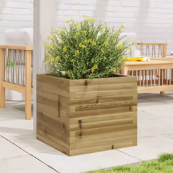 vidaXL Garden Planter Outdoor Flower Pot Planter Pot Impregnated Wood Pine - Additional view 2