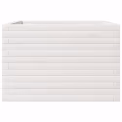 vidaXL Garden Planter White 70x70x45.5 cm Solid Wood Pine - Additional view 4