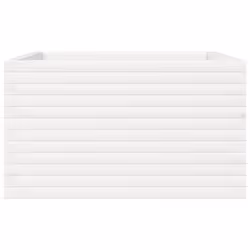 vidaXL Garden Planter White 80x80x45.5 cm Solid Wood Pine - Additional view 4