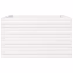 vidaXL Garden Planter White 80x80x45.5 cm Solid Wood Pine - Additional view 5