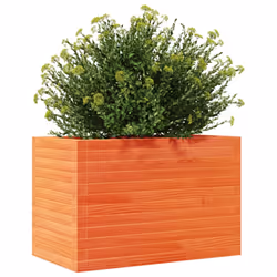 vidaXL Garden Planter Outdoor Flower Pot Planter Pot Wax Brown Solid Wood Pine