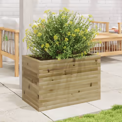 vidaXL Garden Planter Outdoor Flower Pot Planter Pot Impregnated Wood Pine - Additional view 2