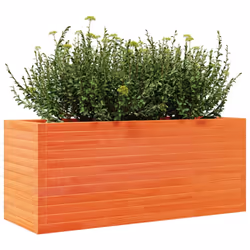 vidaXL Garden Planter Wax Brown 110x40x45.5 cm Solid Wood Pine