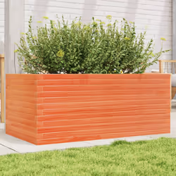 vidaXL Garden Planter Wax Brown 110x60x45.5 cm Solid Wood Pine