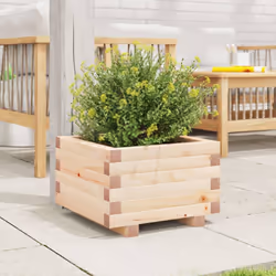 vidaXL Garden Planter Outdoor Flower Pot Patio Planter Pot Solid Wood Pine - Additional view 2