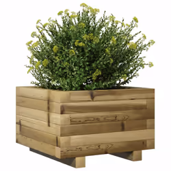 vidaXL Garden Planter Outdoor Flower Pot Planter Pot Impregnated Wood Pine - Additional view 3