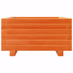 vidaXL Garden Planter Outdoor Flower Pot Planter Pot Wax Brown Solid Wood Pine - Additional view 4