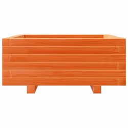 vidaXL Garden Planter Outdoor Flower Pot Planter Pot Wax Brown Solid Wood Pine - Additional view 4