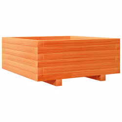 vidaXL Garden Planter Outdoor Flower Pot Planter Pot Wax Brown Solid Wood Pine - Additional view 6
