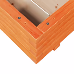 vidaXL Garden Planter Outdoor Flower Pot Planter Pot Wax Brown Solid Wood Pine - Additional view 7