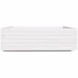 vidaXL Garden Planter Outdoor Flower Pot Planter Pot White Solid Wood Pine - Additional view 5