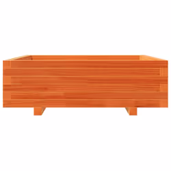 vidaXL Garden Planter Outdoor Flower Pot Planter Pot Wax Brown Solid Wood Pine - Additional view 4