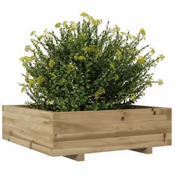 vidaXL Garden Planter Outdoor Flower Pot Planter Pot Impregnated Wood Pine - Additional view 3
