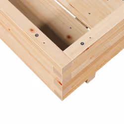 vidaXL Garden Planter Outdoor Flower Pot Patio Planter Pot Solid Wood Pine - Additional view 7