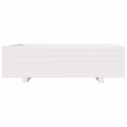 vidaXL Garden Planter Outdoor Flower Pot Planter Pot White Solid Wood Pine - Additional view 4