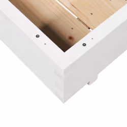 vidaXL Garden Planter Outdoor Flower Pot Planter Pot White Solid Wood Pine - Additional view 7