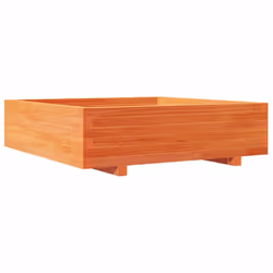 vidaXL Garden Planter Outdoor Flower Pot Planter Pot Wax Brown Solid Wood Pine
