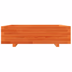vidaXL Garden Planter Outdoor Flower Pot Planter Pot Wax Brown Solid Wood Pine - Additional view 4