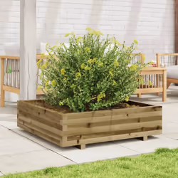 vidaXL Garden Planter Outdoor Flower Pot Planter Pot Impregnated Wood Pine - Additional view 2