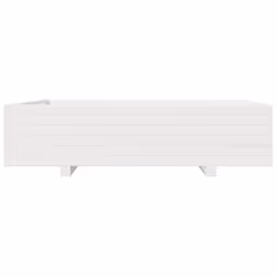 vidaXL Garden Planter Outdoor Flower Pot Planter Pot White Solid Wood Pine - Additional view 4